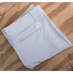 Puma Golf Shorts Mens 36 Gray 7" Flat Front Pockets Performance Stretch Waist